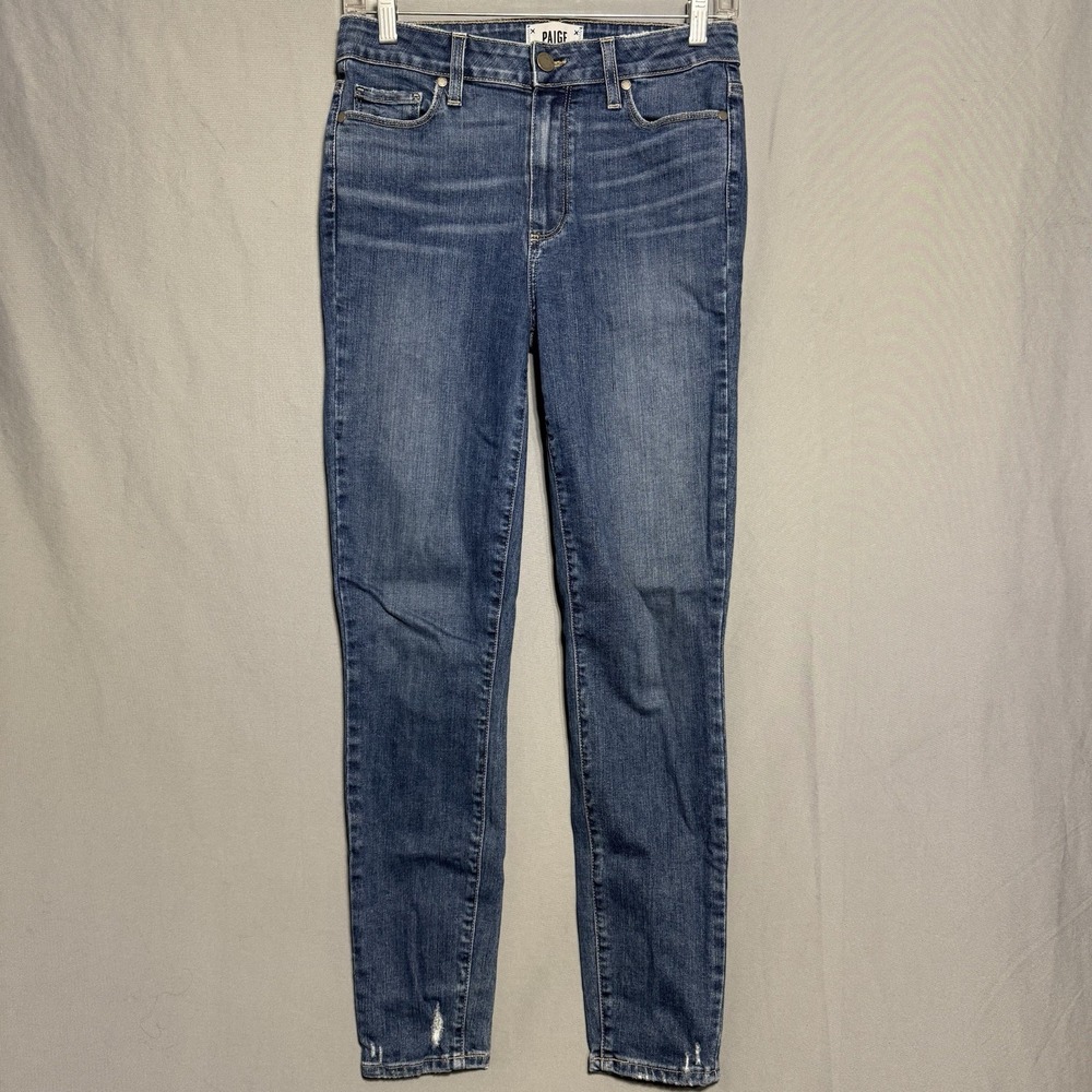 Paige Hoxton‎ Ankle Jeans Womens 28 Distressed Stretch Comfort Denim pants 28x27